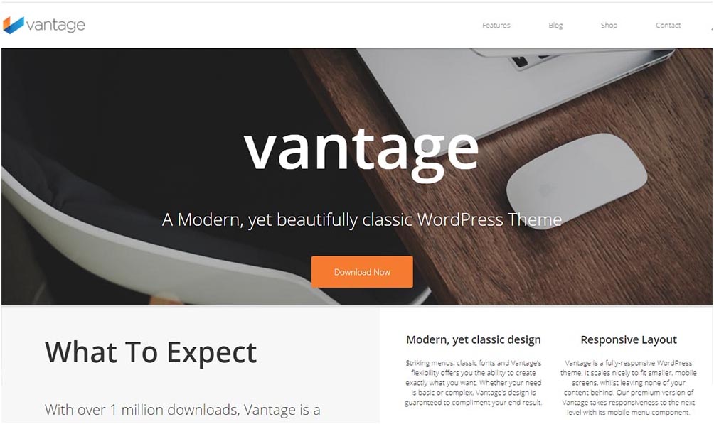 Vantage Free WordPress Theme
