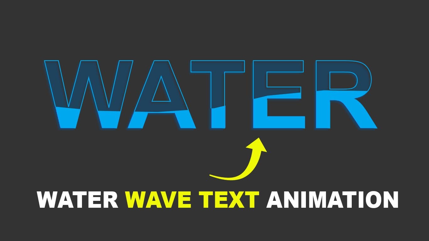 Water wave text animation using HTML and CSS - Techmidpoint
